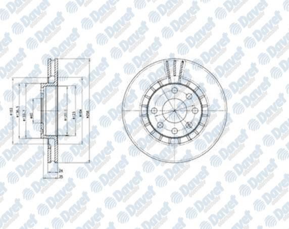 DELPHI BG2443 Fren Diski On (6d 256mm) Vectra A-B 00-